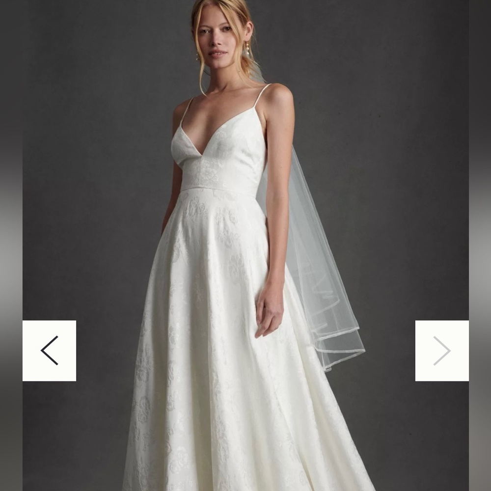 BHLDN Anthropologie PARIS by Debra Moreland Ribboning Cirque Veil